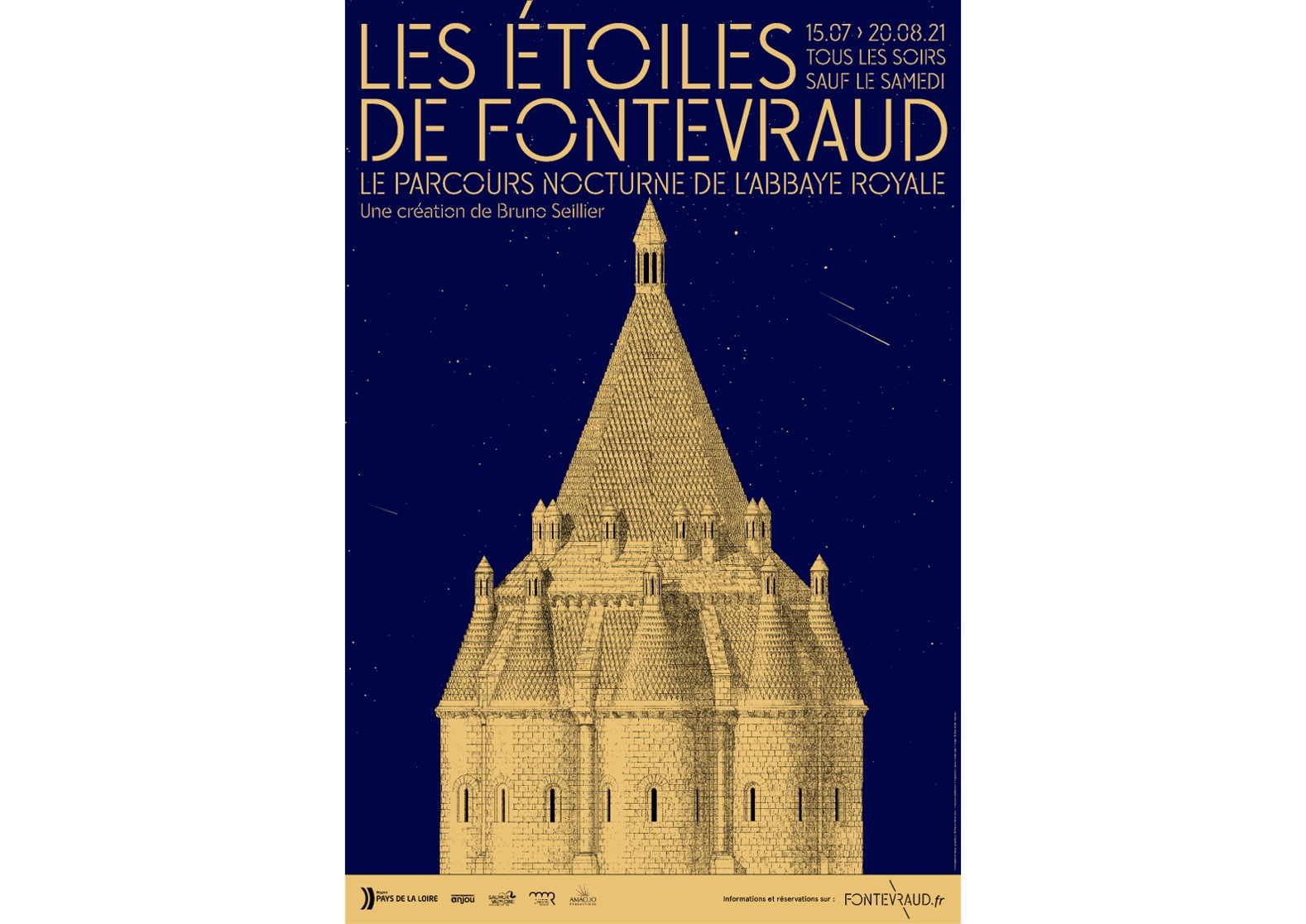 Les étoiles de Fontevraud -Parcours nocturne